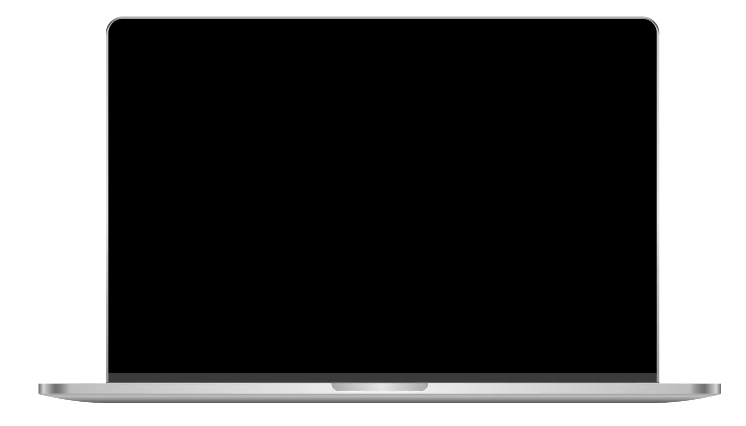 macbook com tela exibindo o site do click van